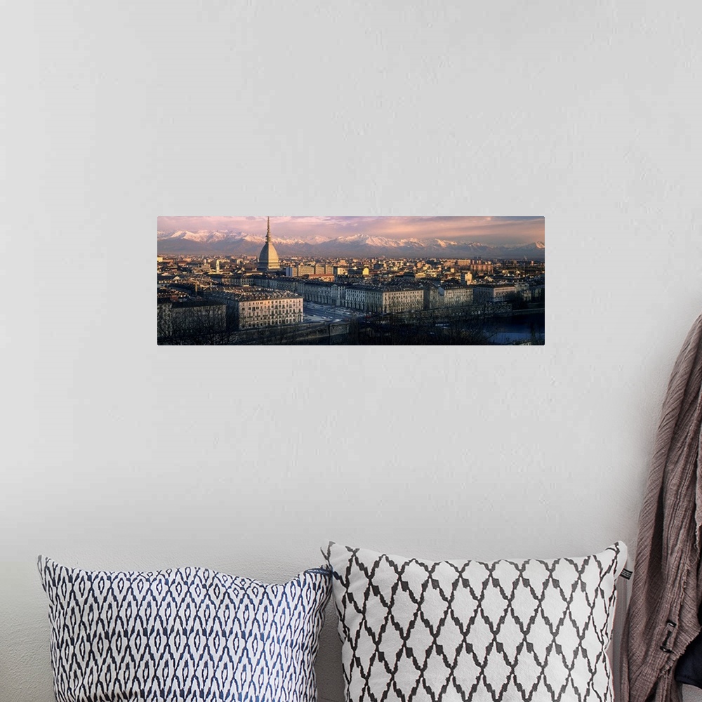 A bohemian room featuring Italy, Turin, Cityscape and Alpi in background
