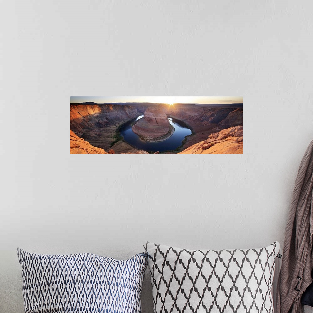 A bohemian room featuring United States, Arizona, Page, Horseshoe Bend Canyon from the view point