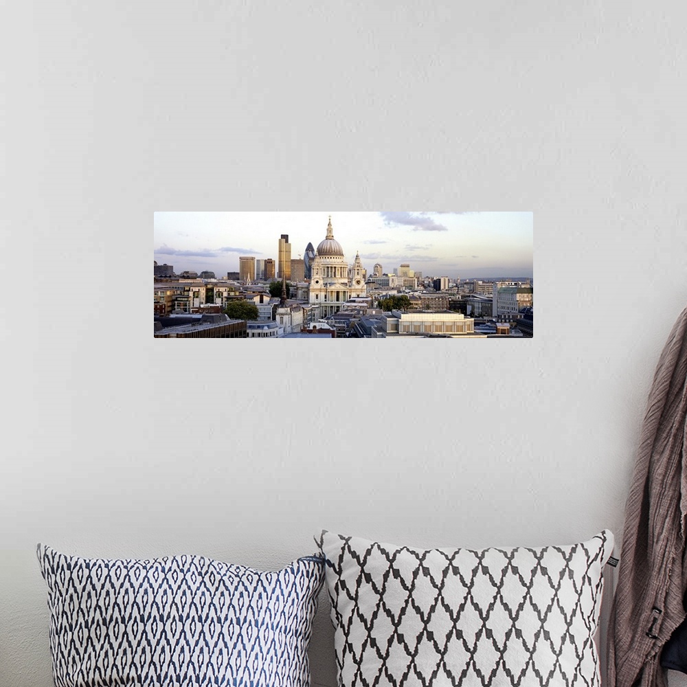 A bohemian room featuring Skyline of London, England