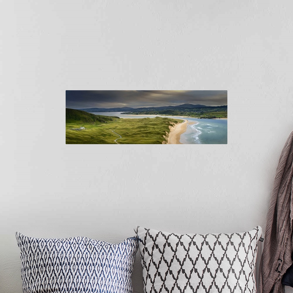 A bohemian room featuring Ireland, Co. Donegal, Inishowen, Malin head, lagg, Five fingers strand and St. Mary's church.