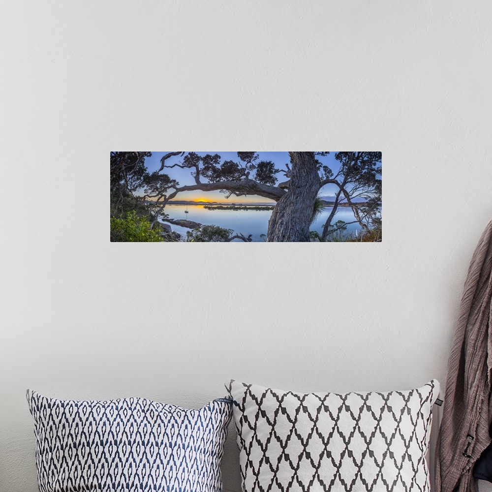 A bohemian room featuring Ngunguru Sunrise, Tutukaka Coast, Whangarei, Northland, North Island, New Zealand