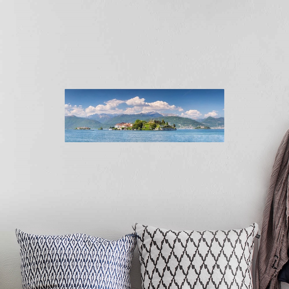 A bohemian room featuring View Of The Borromean Islands, Isola Dei Pescatori, Isola Bella, Isola Madre And Scoglio Della Ma...