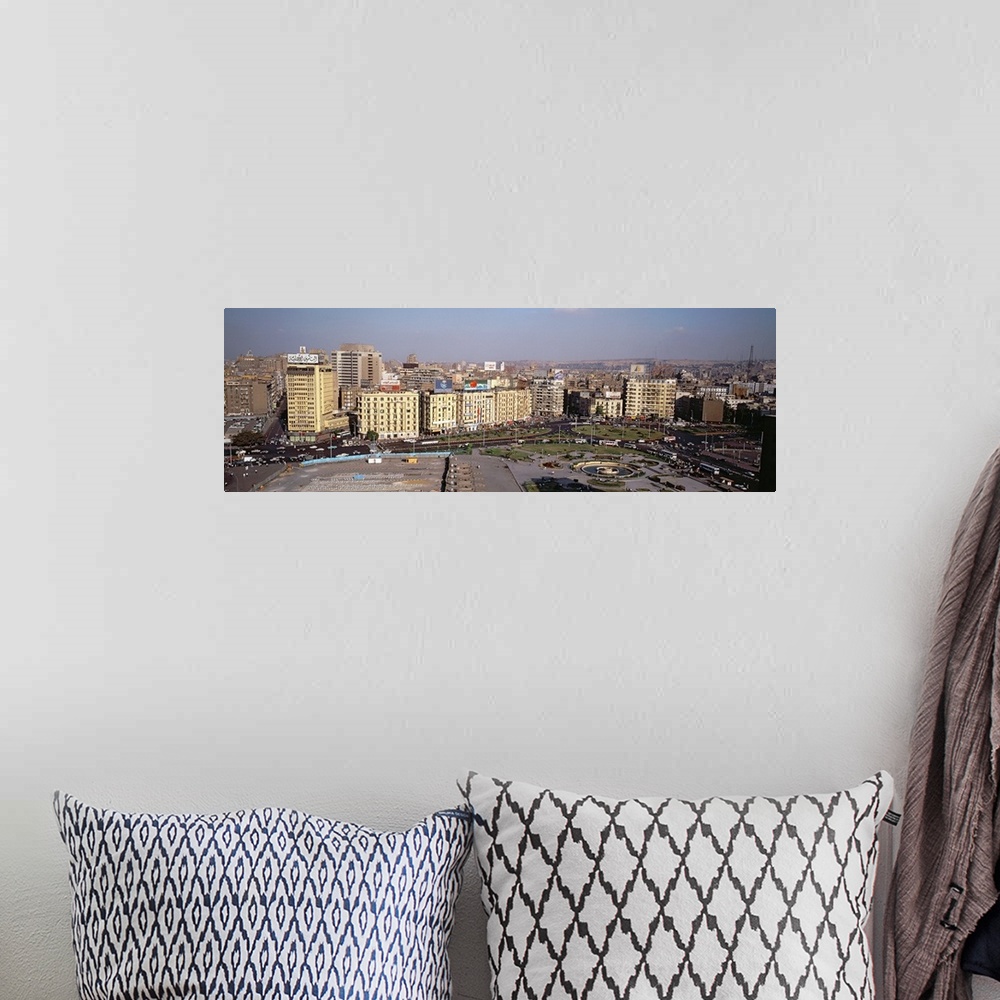 A bohemian room featuring Aerial view of a city, Cairo, Egypt