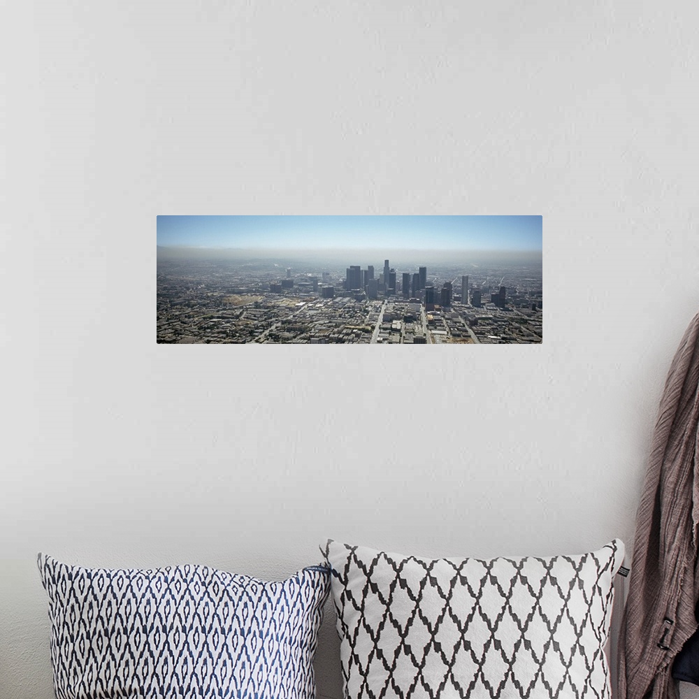 A bohemian room featuring Aerial view of a cityscape, City Of Los Angeles, Los Angeles County, California