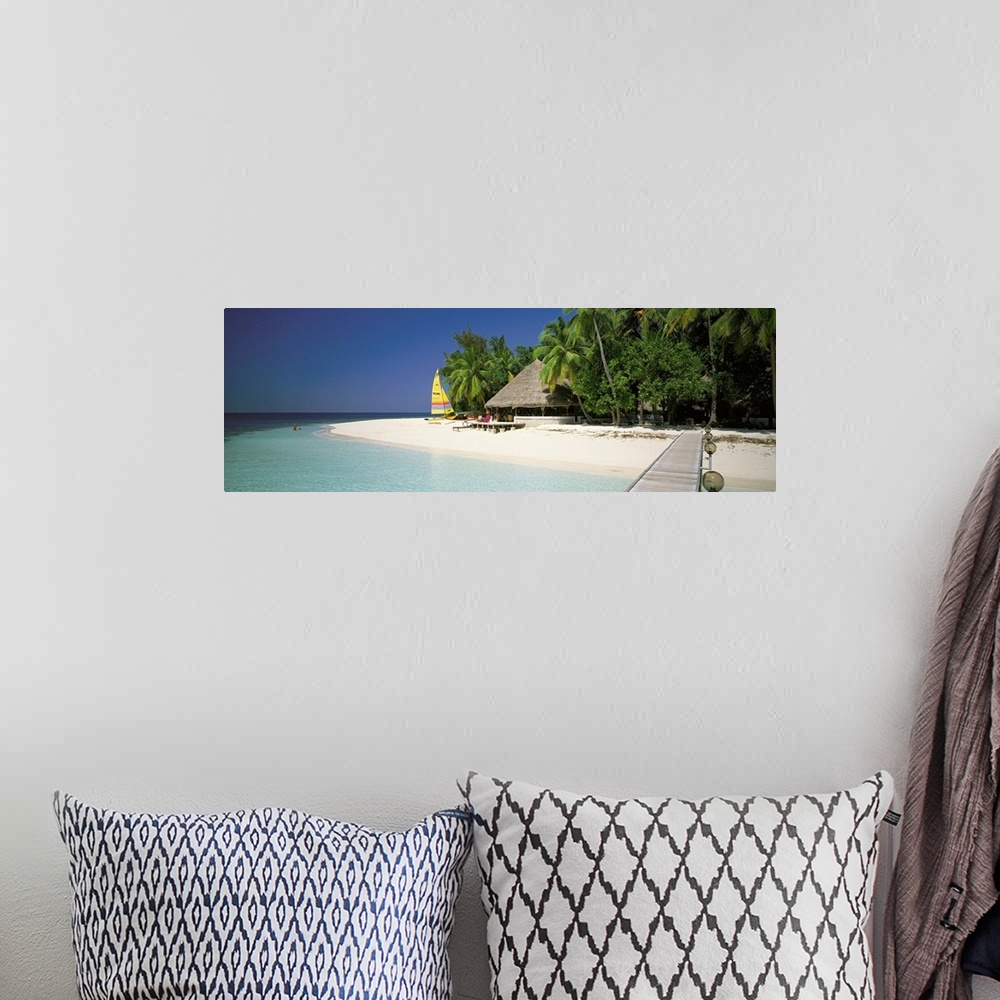 A bohemian room featuring Beach Hut Maldives