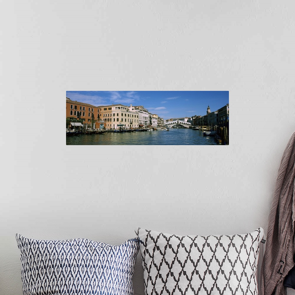 A bohemian room featuring Bridge across a canal, Rialto Bridge, Grand Canal, Venice, Veneto, Italy