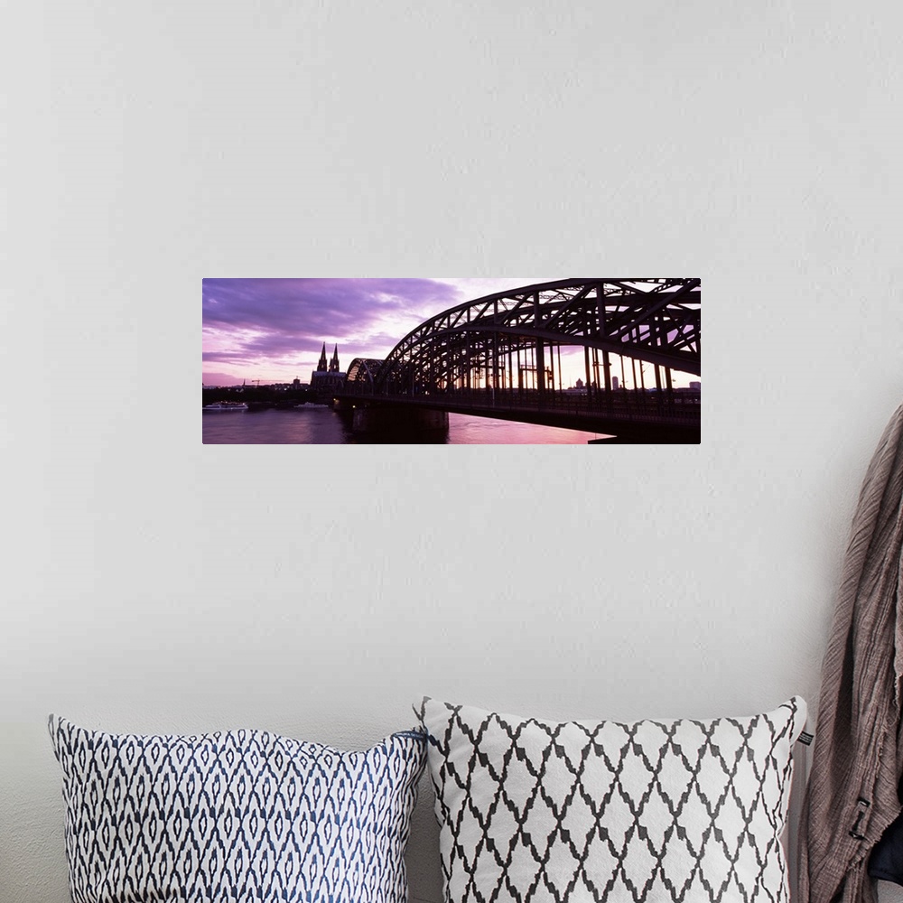 A bohemian room featuring Germany, Cologne, Hohenzollern Bridge, Cathedral