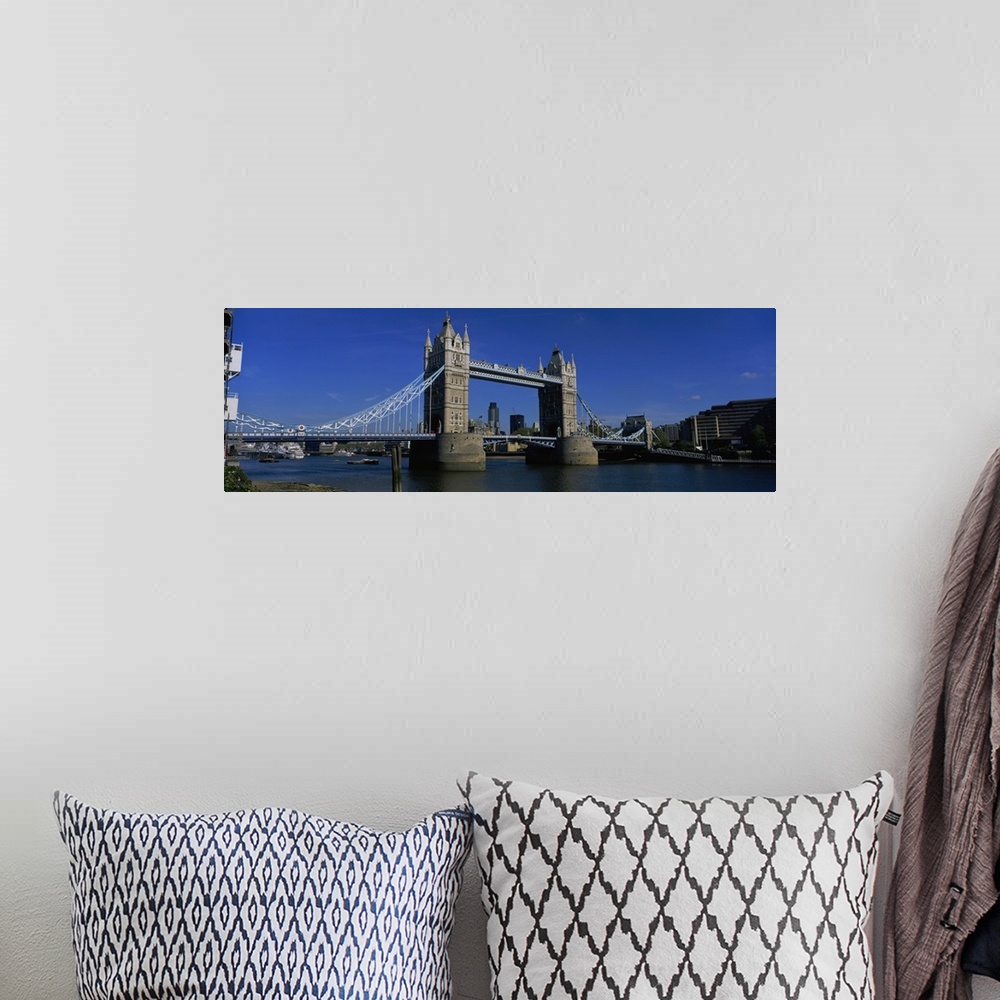 A bohemian room featuring Bridge across the river, Tower Bridge, Thames River, London, England
