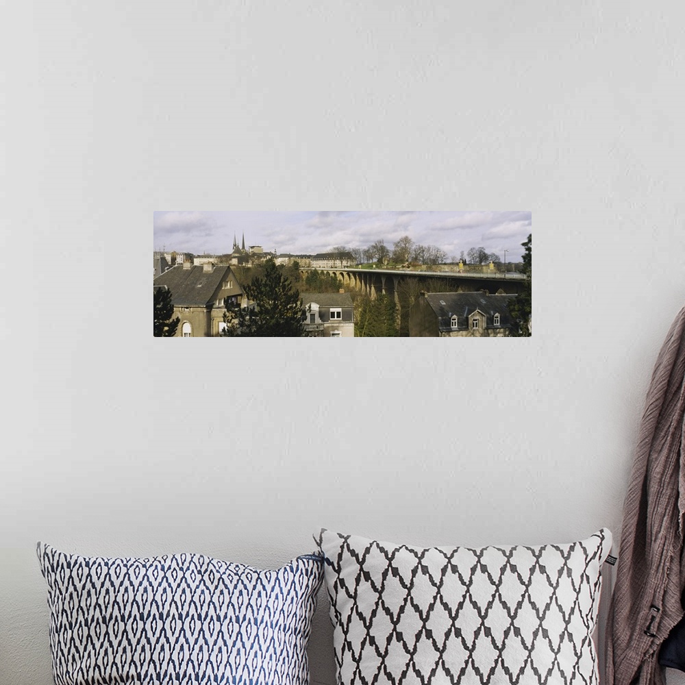 A bohemian room featuring Bridge in a city, Luxembourg City, Luxembourg