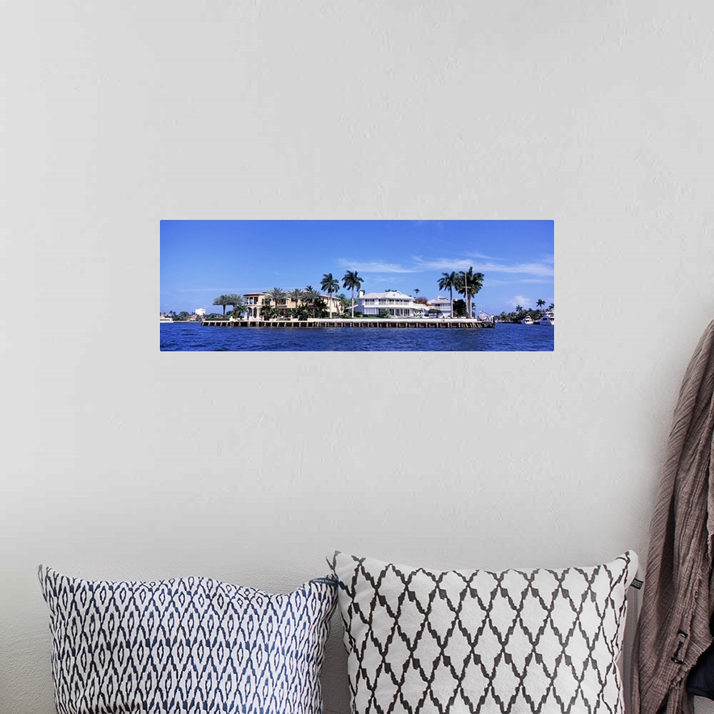 A bohemian room featuring Buildings at the waterfront, Atlantic Intracoastal Waterway, Fort Lauderdale, Broward County, Flo...