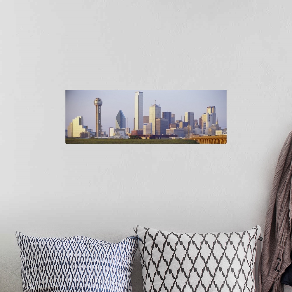 A bohemian room featuring Buildings in a city, Dallas, Texas