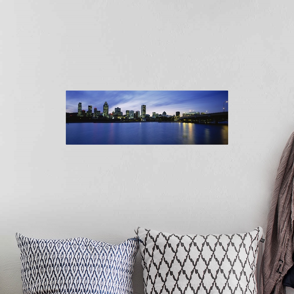 A bohemian room featuring Buildings on the waterfront, Lachine Canal, Montreal, Quebec, Canada