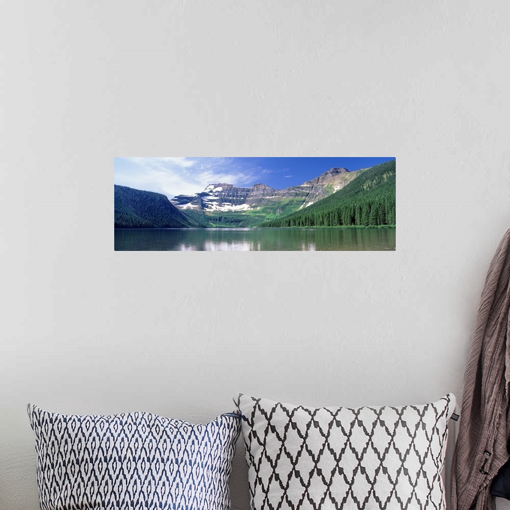 A bohemian room featuring Cameron Lake Waterton Glacier National Park Alberta Canada