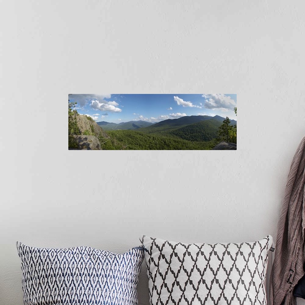 A bohemian room featuring Clouds over a mountain range, Adirondack Mountains, New York State