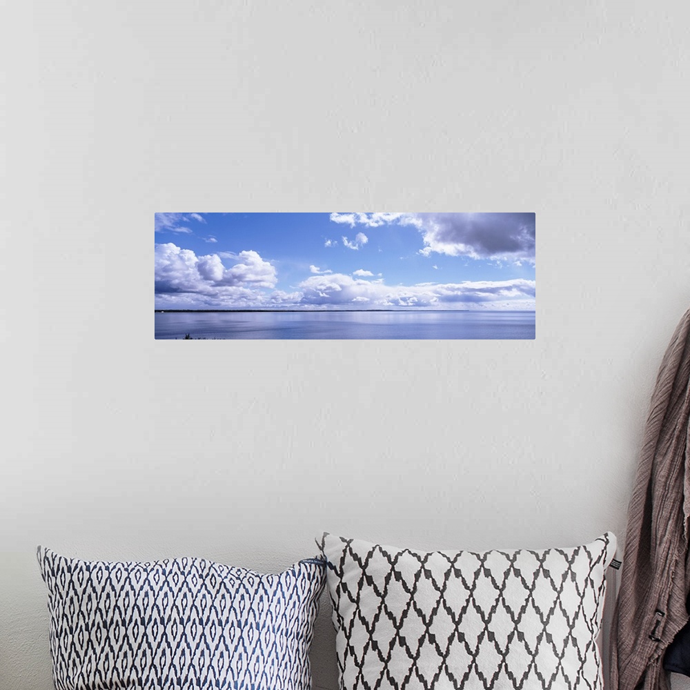 A bohemian room featuring Clouds over the lake, Route 2, Lake Michigan, Michigan