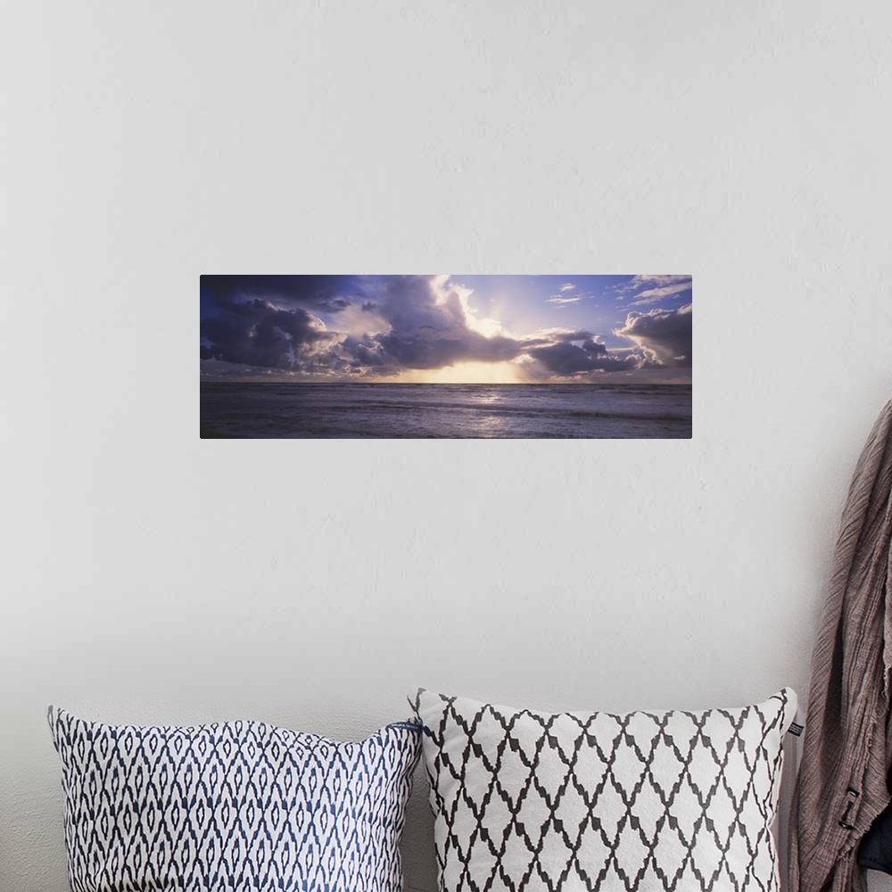 A bohemian room featuring Clouds over the ocean, Ruby Beach, Washington State