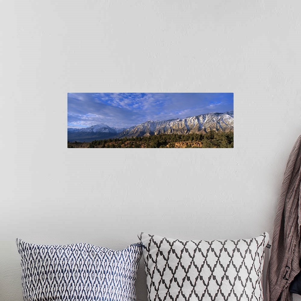 A bohemian room featuring Eastern Sierra Mountains CA