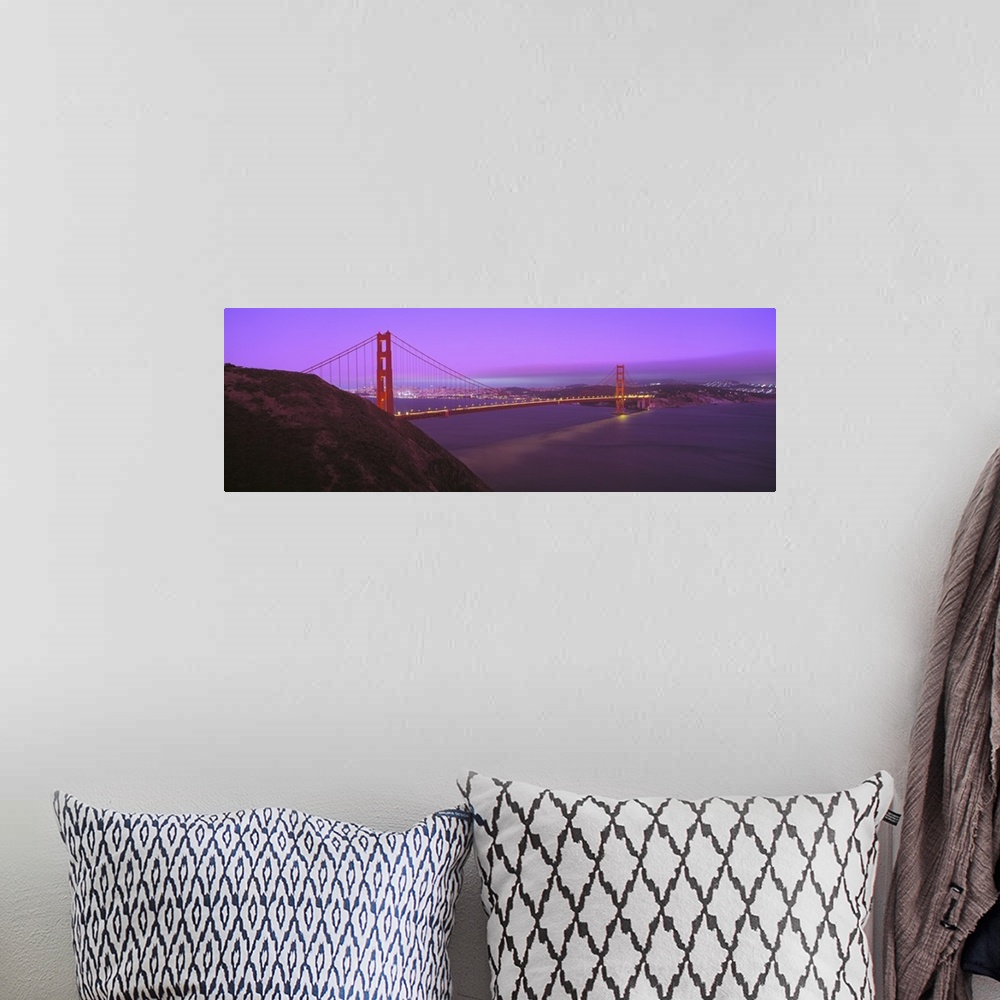 A bohemian room featuring Golden Gate Bridge San Francisco CA