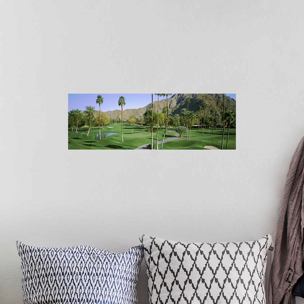 A bohemian room featuring Golf course, Eldorado Country Club, Palm Springs, Riverside County, California