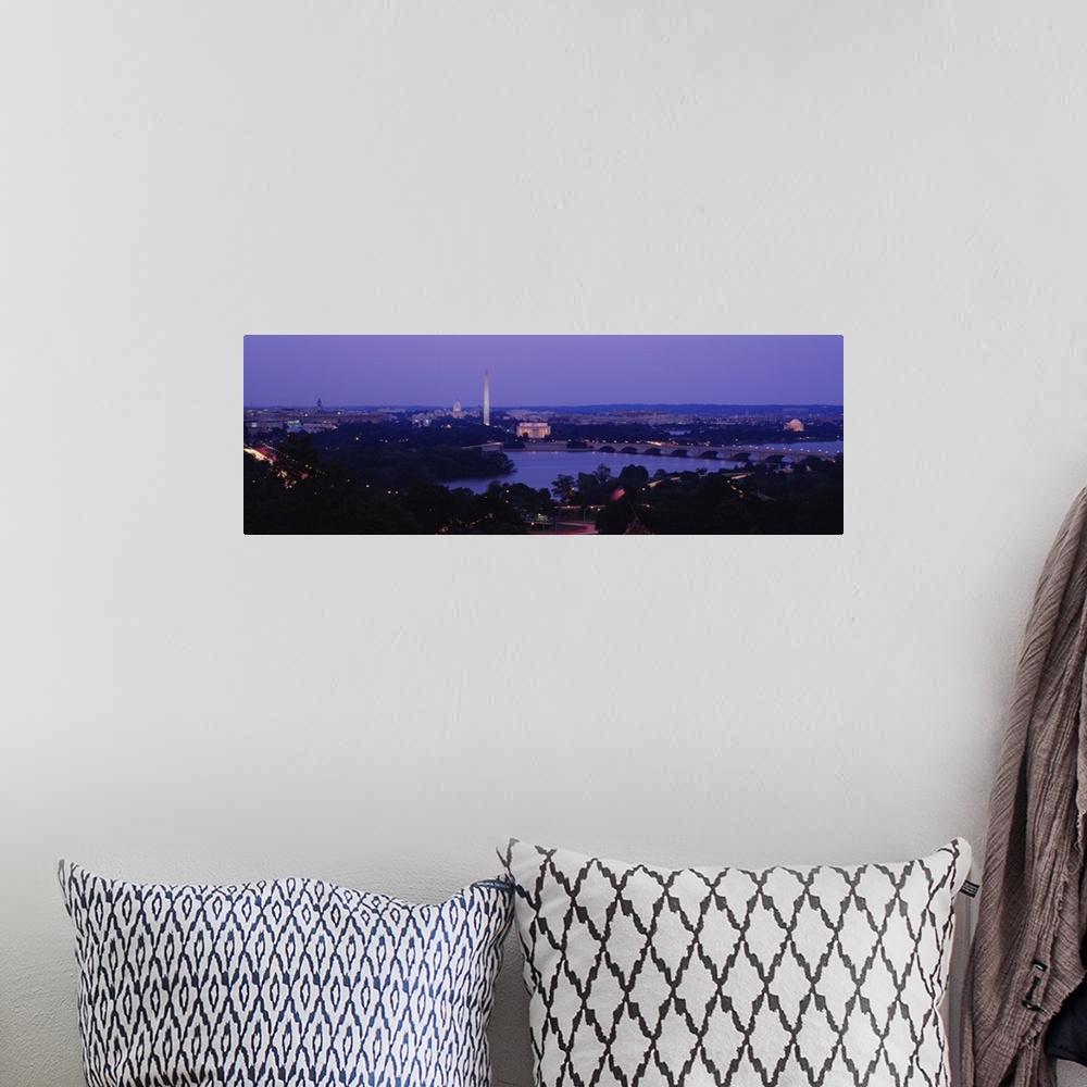 A bohemian room featuring High angle view of a city, Washington DC