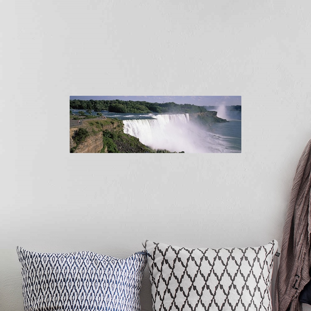 A bohemian room featuring High angle view of a waterfall Niagara River Niagara Falls Niagara County New York State