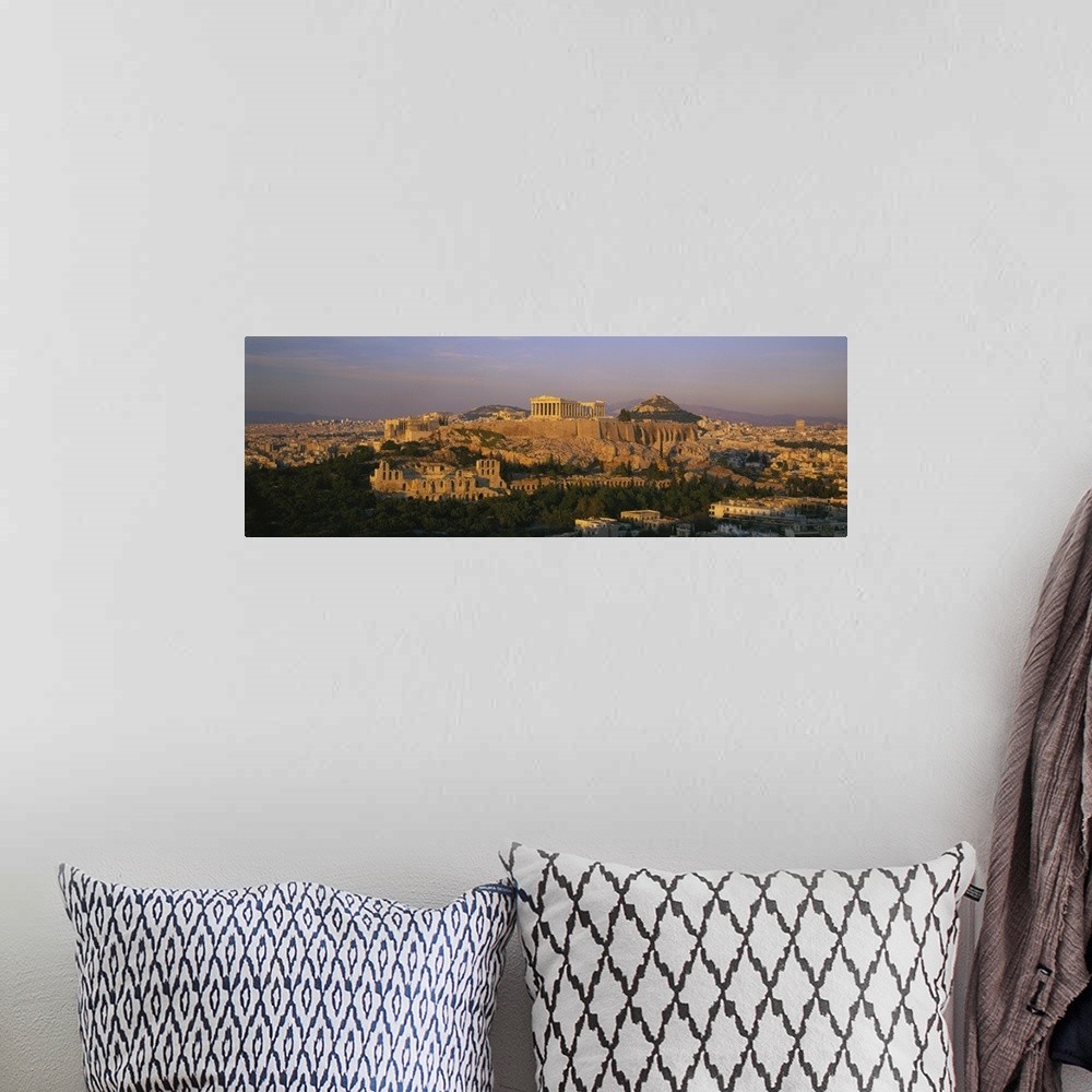 A bohemian room featuring High angle view of buildings in a city, Acropolis, Athens, Greece