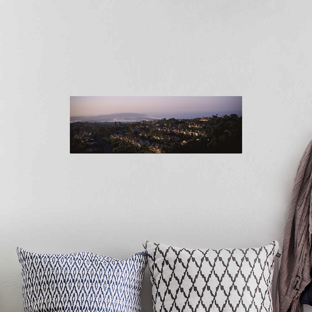 A bohemian room featuring High angle view of buildings in a city, Mission Bay, La Jolla, Pacific Beach, San Diego, California