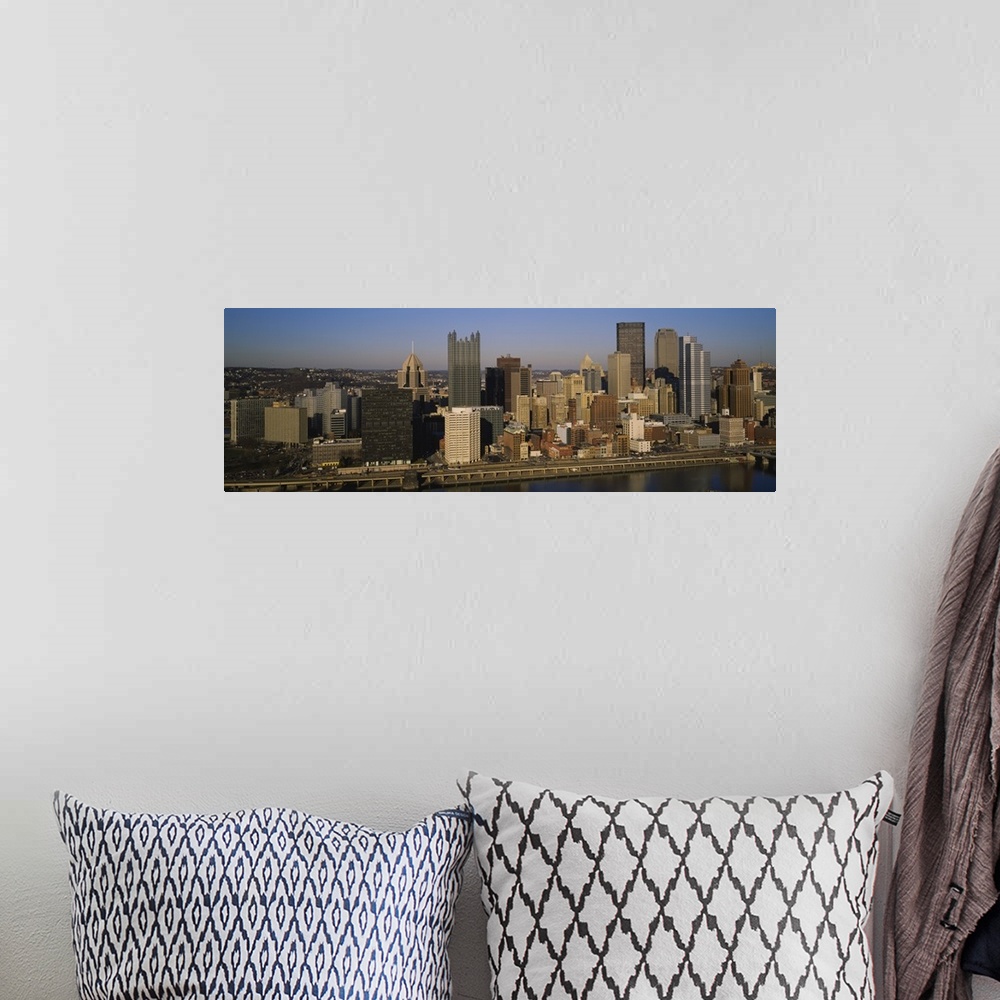 A bohemian room featuring High angle view of buildings in a city, Pittsburgh, Pennsylvania