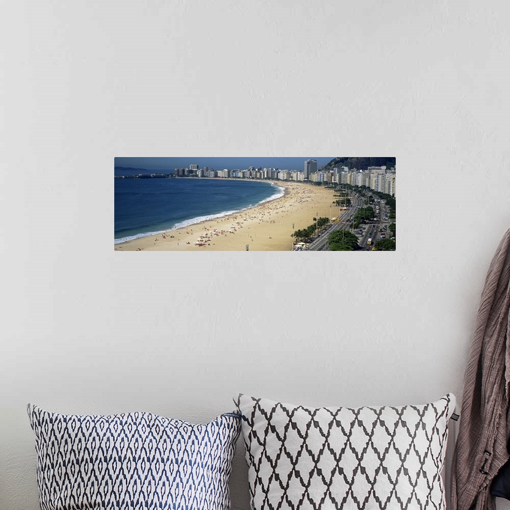 A bohemian room featuring High angle view of the beach, Rid de Janeiro, Brazil