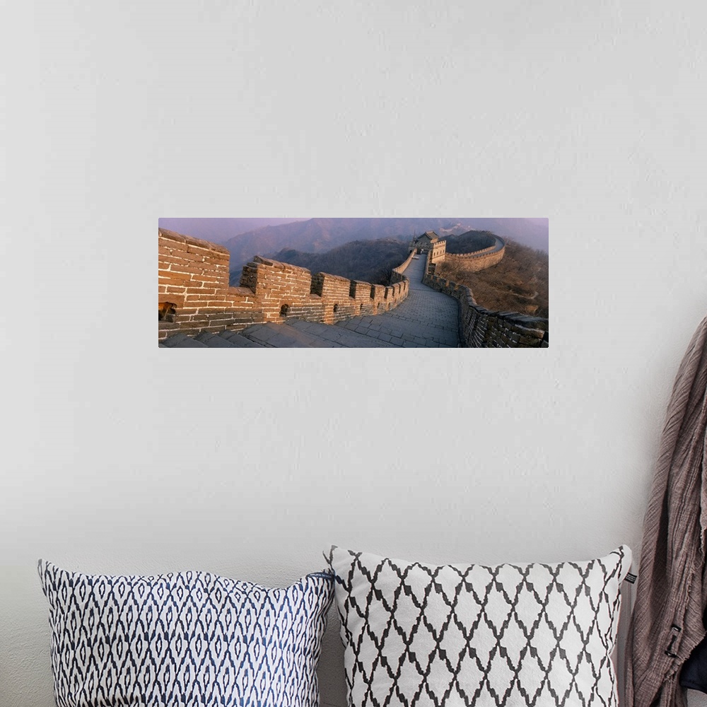 A bohemian room featuring High angle view of the Great Wall Of China, Mutianyu, China
