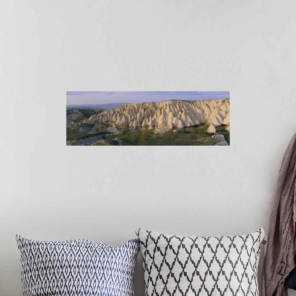 A bohemian room featuring Hills on a landscape, Cappadocia, Turkey