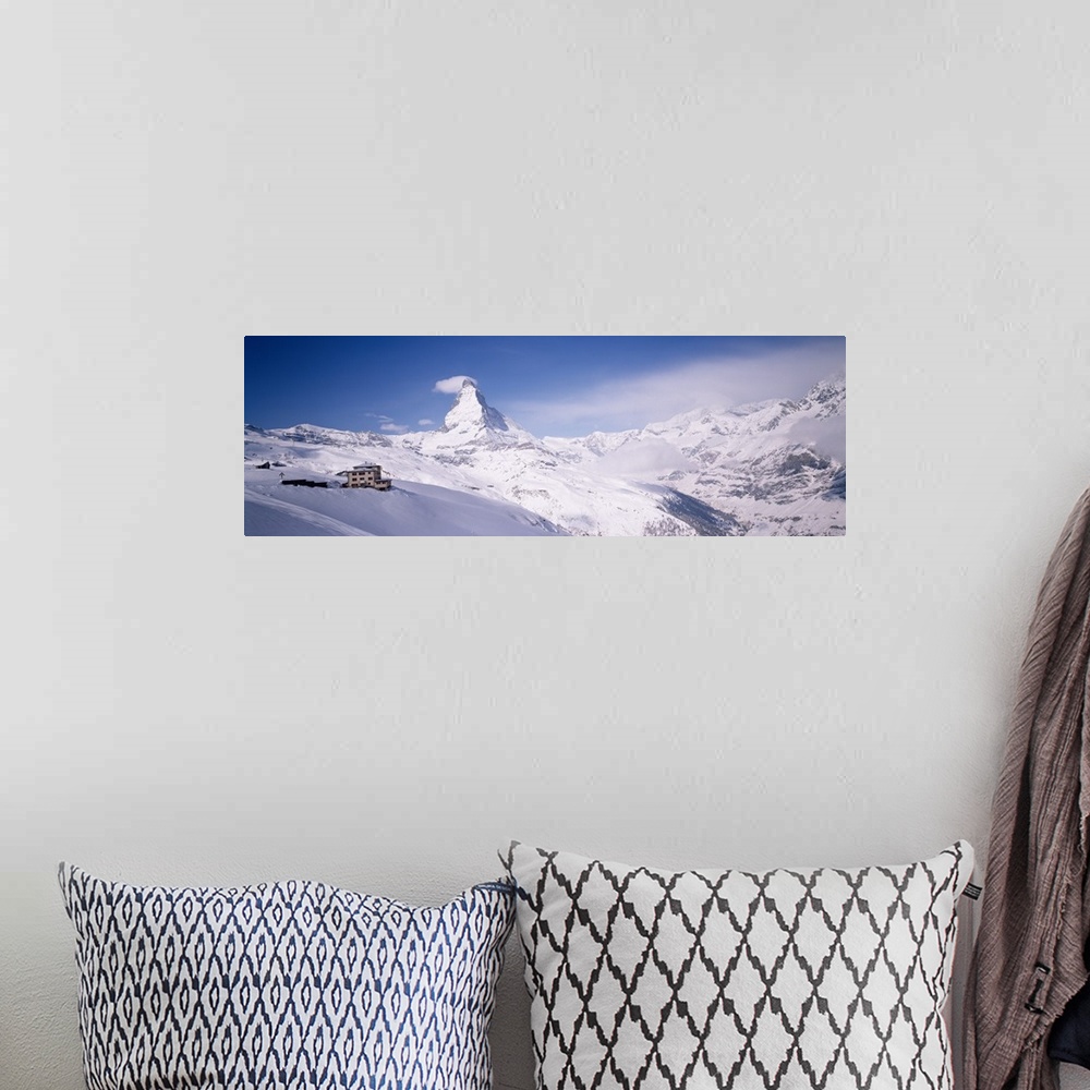 A bohemian room featuring Hotel on a polar landscape, Matterhorn, Zermatt, Switzerland
