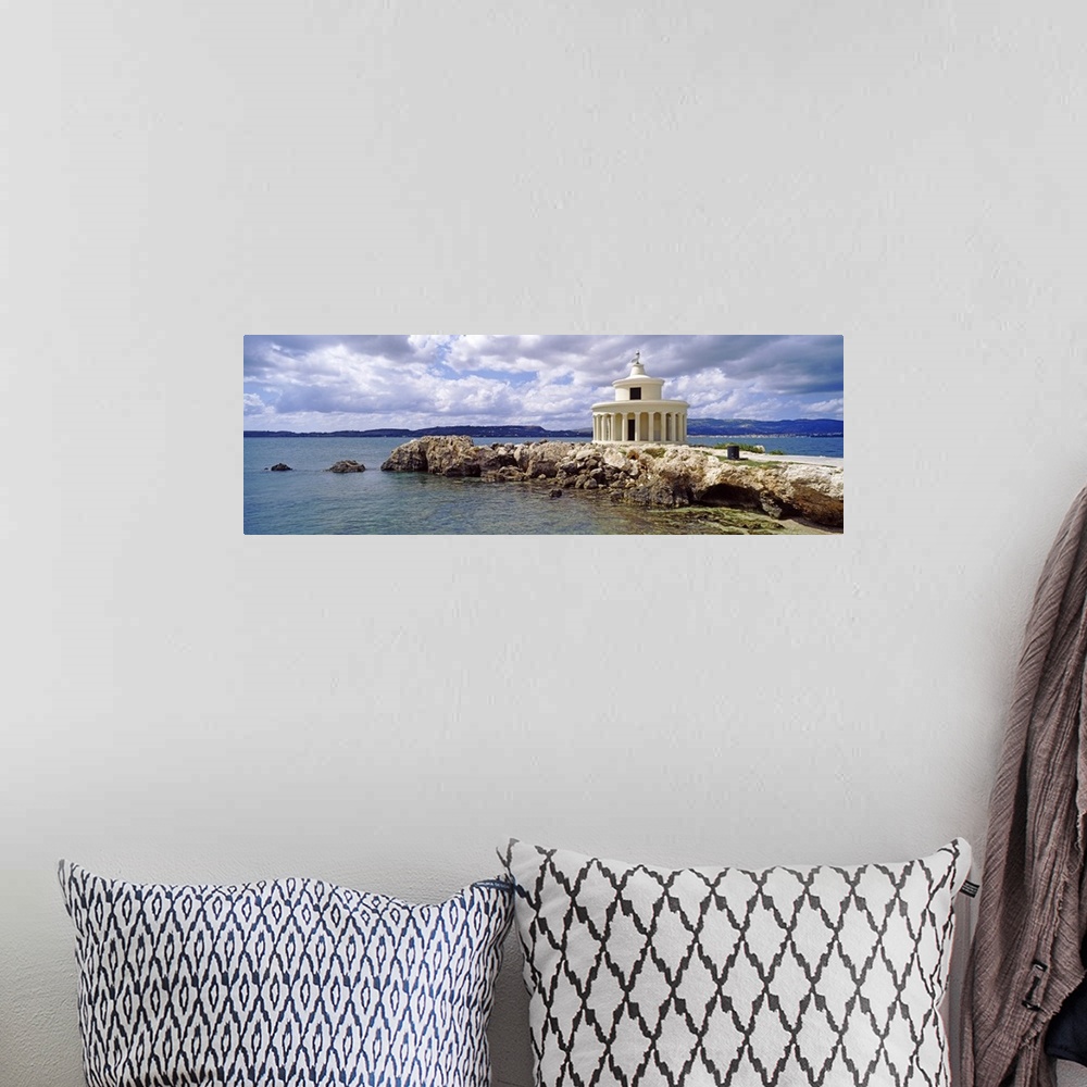 A bohemian room featuring Lighthouse of Saint Theodoroi on the coast, Cephalonia, Ionian Islands, Greece