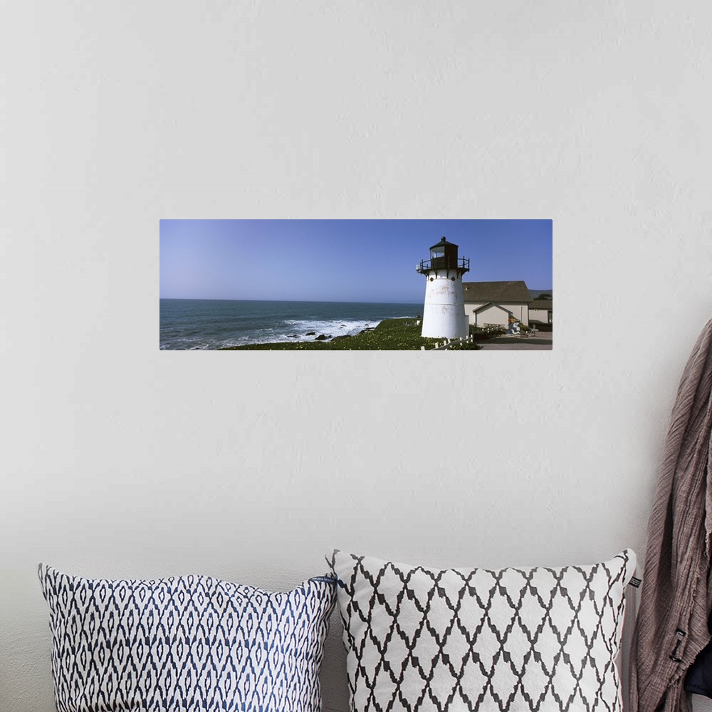 A bohemian room featuring USA, California, San Mateo County, Point Montara Lighthouse