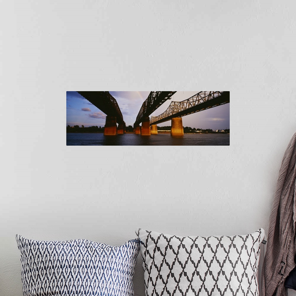 A bohemian room featuring Low angle view of bridges, Tennessee
