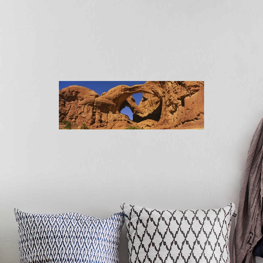 A bohemian room featuring Low angle view of rock formations, Arches National Park, Utah
