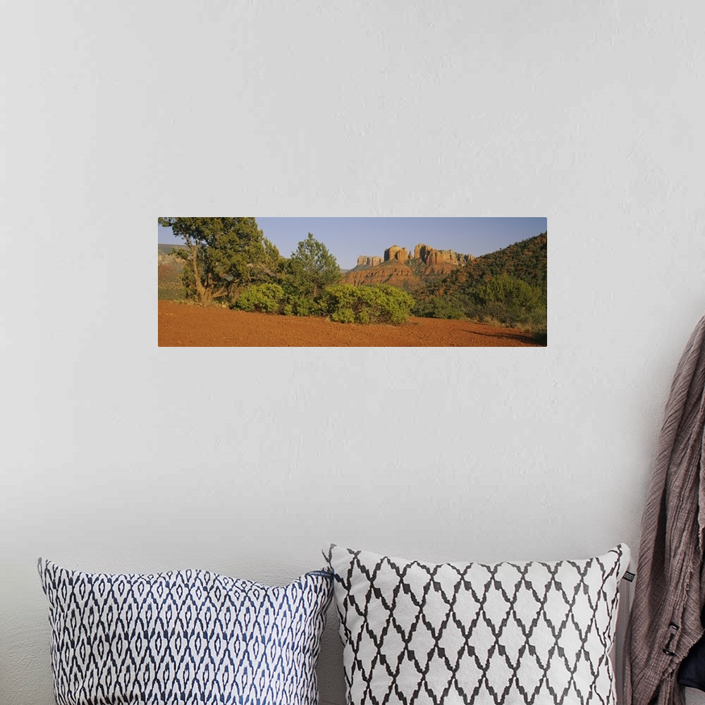 A bohemian room featuring Low angle view of rock formations, Red Rocks State Park, Sedona, Arizona