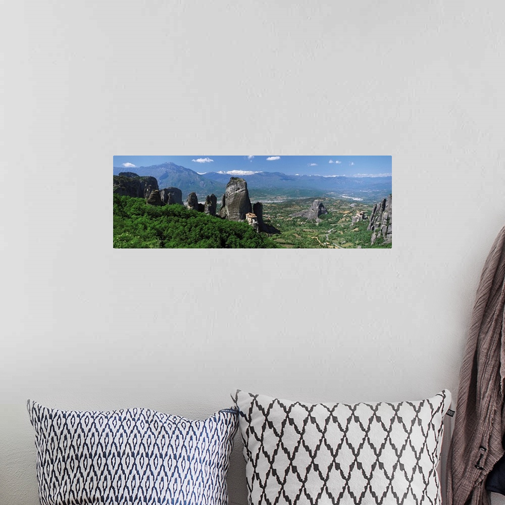 A bohemian room featuring Meteora Monastery Greece
