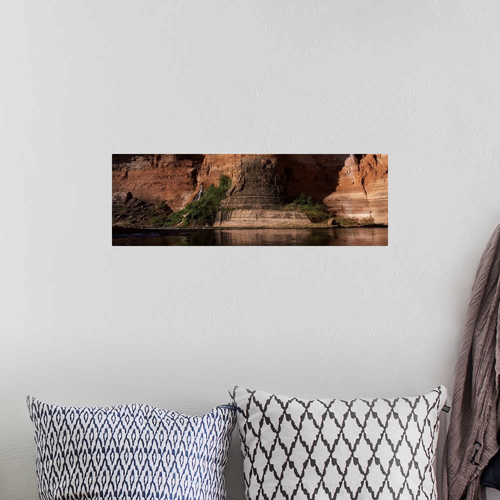 A bohemian room featuring Mountains along a river, Vaseys Paradise, Marble Canyon, Grand Canyon, Colorado River, Coconino C...