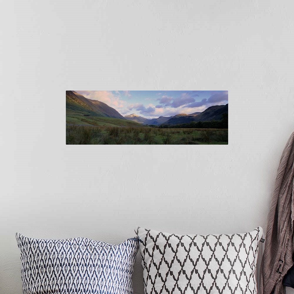 A bohemian room featuring Mountains on a landscape, Glen Nevis, Scotland