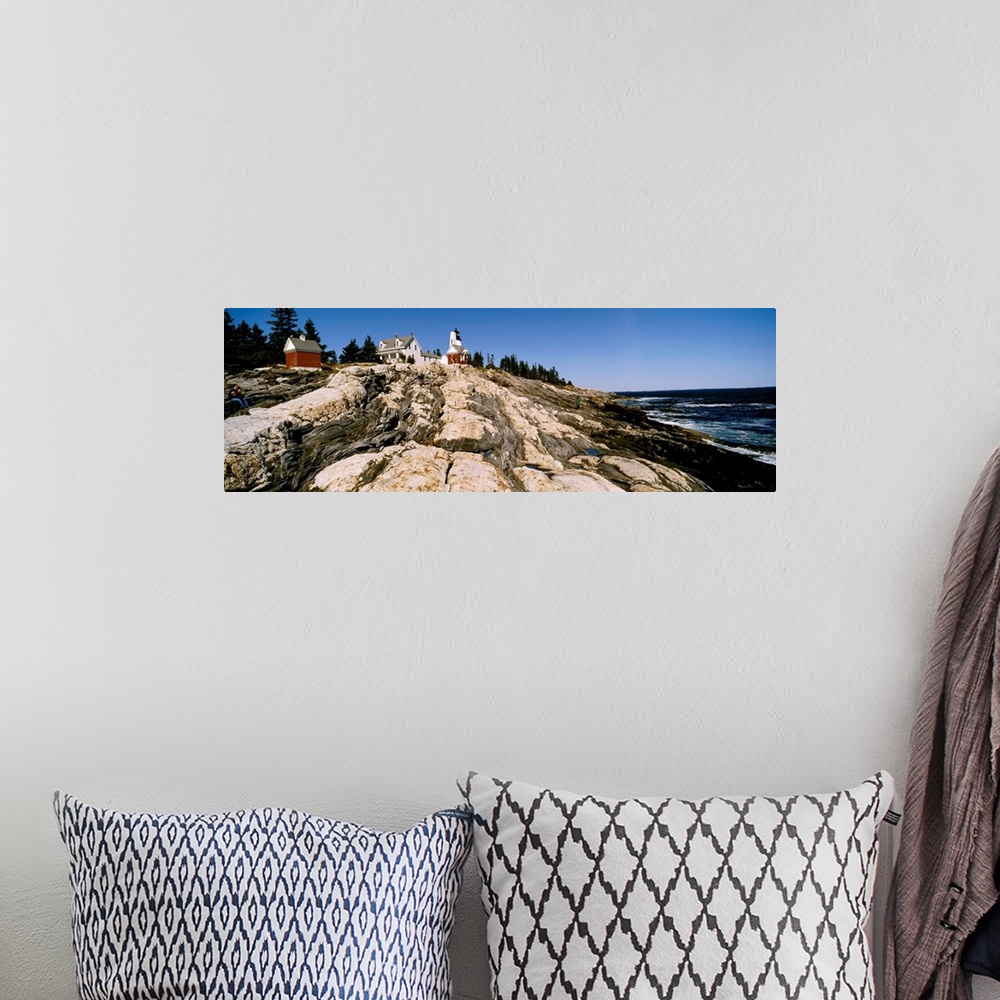 A bohemian room featuring Pemaquid Lighthouse ME