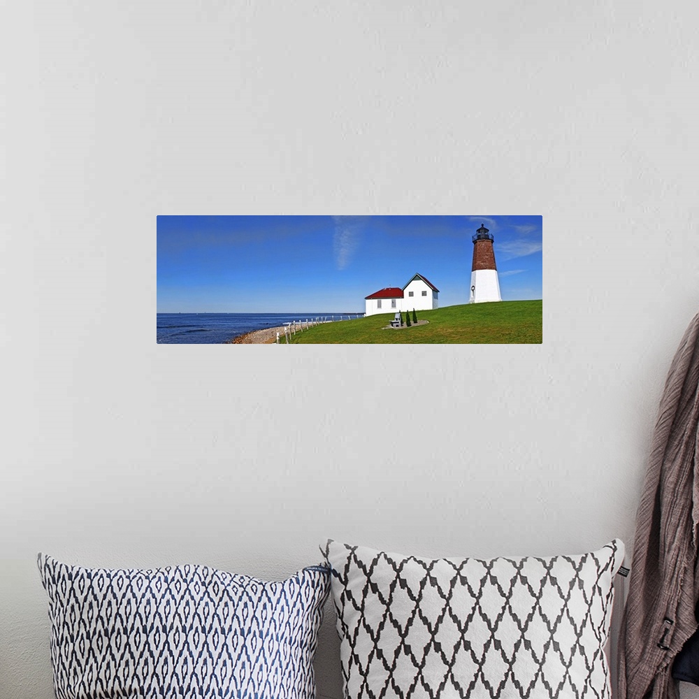 A bohemian room featuring Point Judith Lighthouse, Narragansett Bay, Rhode Island