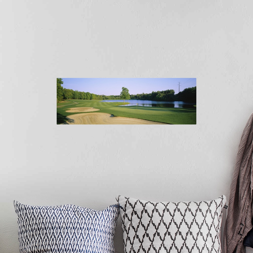 A bohemian room featuring Pond on a golf course, Tides Inn, Irvington, Virginia