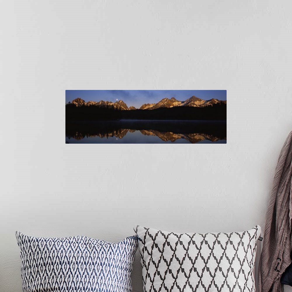 A bohemian room featuring Reflection of mountains on water, Sawtooth Mountain, Sawtooth National Recreation Area, Idaho