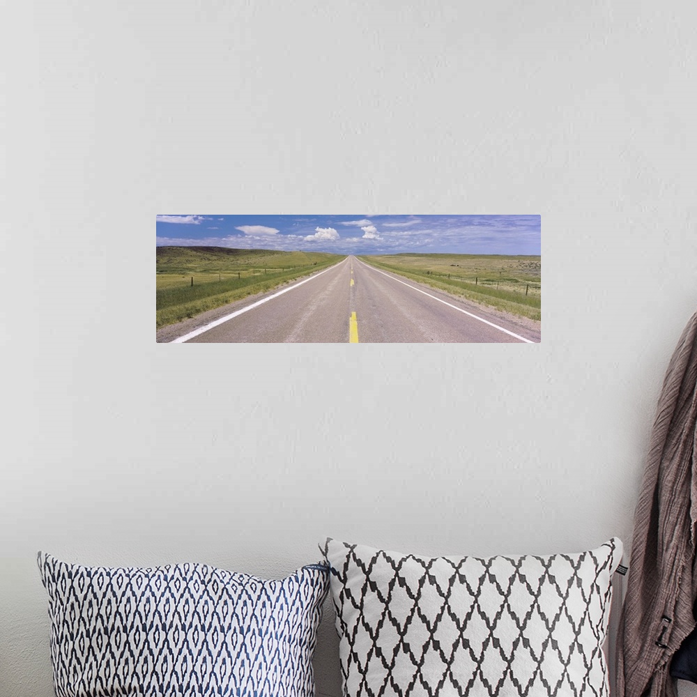 A bohemian room featuring Road passing through a landscape, South Dakota Highway 71, Ardmore, Fall River County, South Dakota,