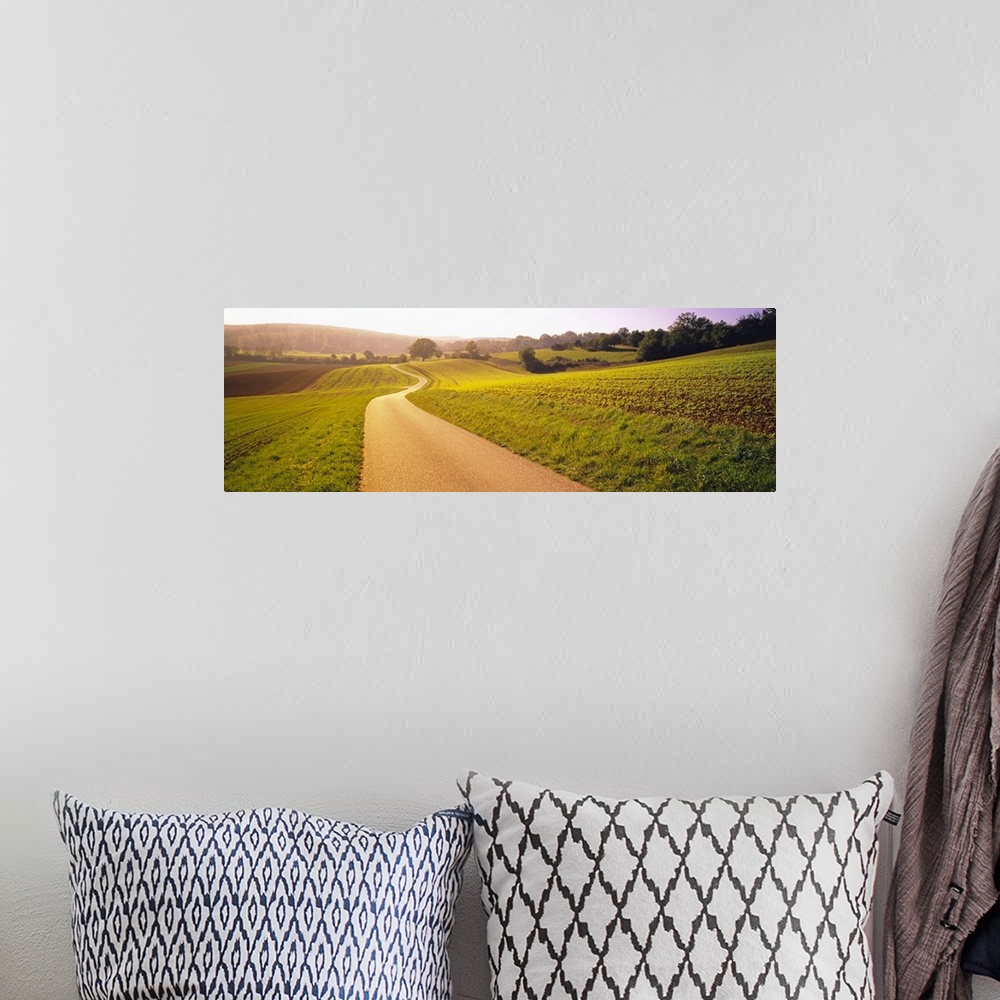 A bohemian room featuring Road passing through a rolling landscape, Baden-Wurttemberg, Germany