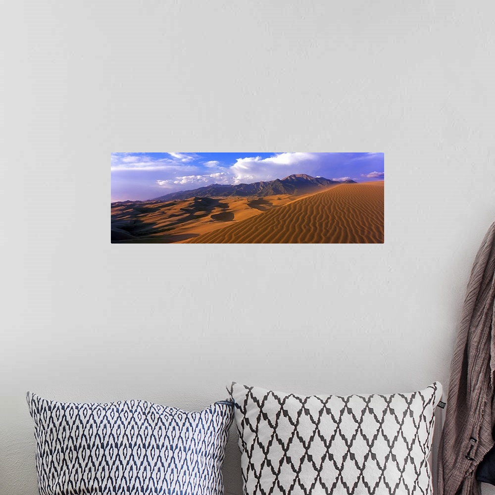 A bohemian room featuring Sand dunes in a desert, Great Sand Dunes National Park, Colorado, USA