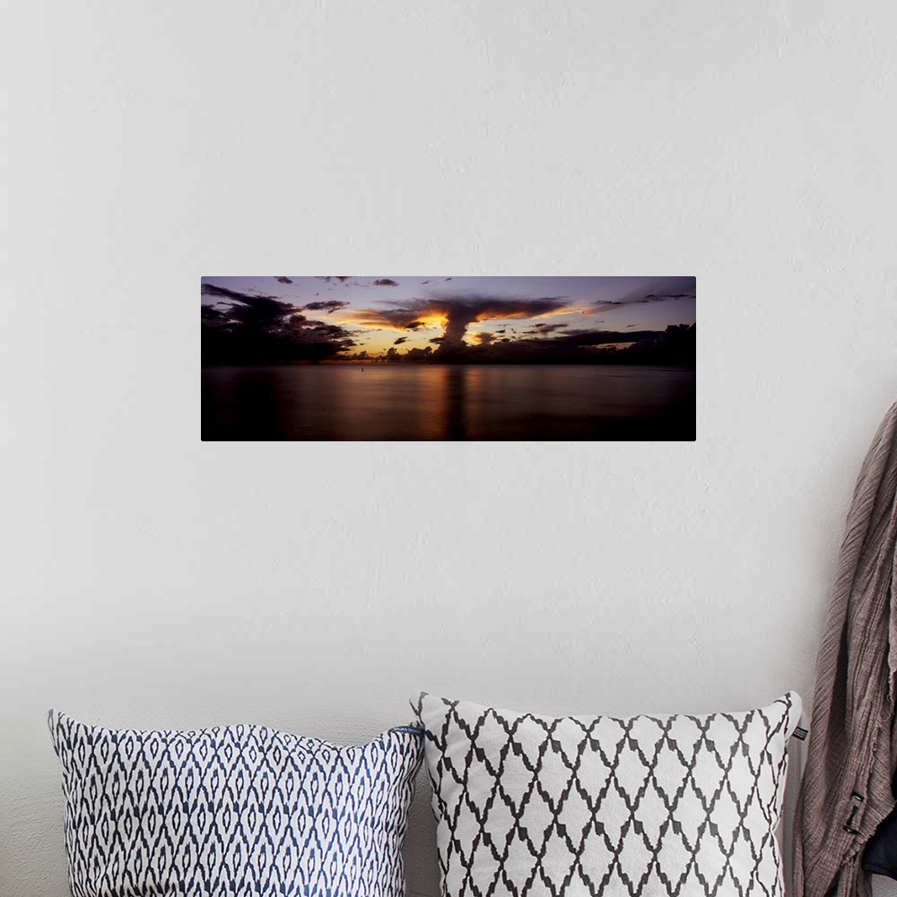 A bohemian room featuring Sea at sunset, Delnor Wiggens Pass Beach, Naples, Florida,