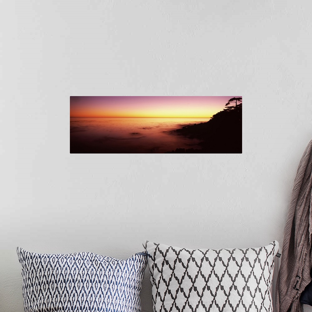 A bohemian room featuring Sea at sunset, Point Lobos State Reserve, Carmel, Monterey County, California,