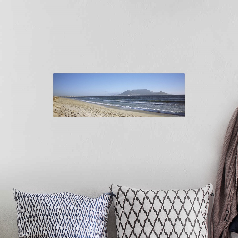 A bohemian room featuring Sea with Table Mountain in the background Bloubergstrand Cape Town Western Cape Province South Af...